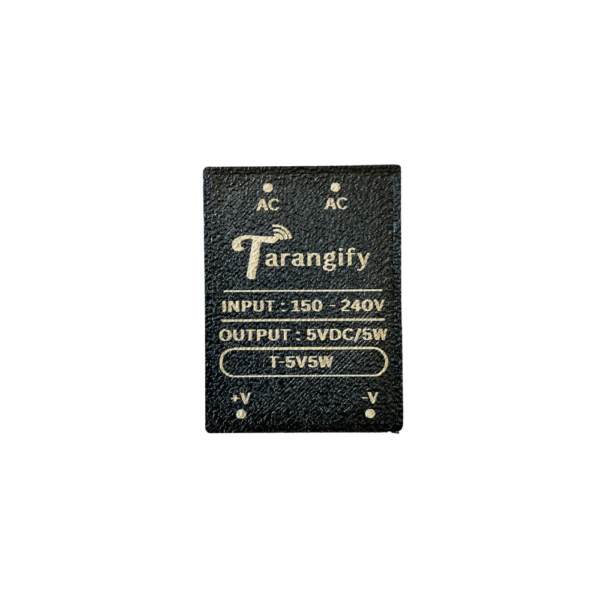 Tarangify-T-5V5W-1 (4) Tarangify T-5V5W AC-DC SMPS Power Module | 5V 5W | Compact Isolated Power Supply | Industrial & IoT Ready | Matte Black